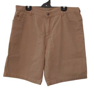 Beige Denim Zipfly Pockets Belt Loops 